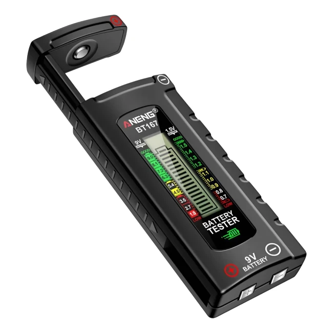 прилад для вимірювання батарейок