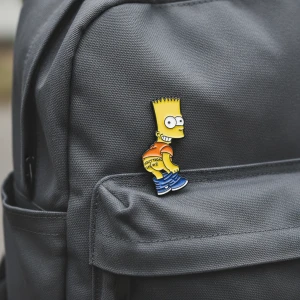Пін на рюкзак Bart Simpson Don't Tread on Me пін на рюкзак