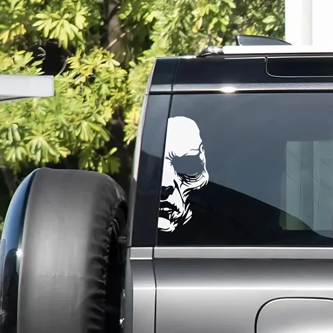 наклейка з обличчям на авто