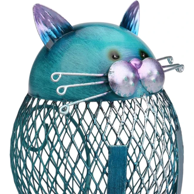 металева скарбничка кіт