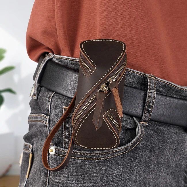 кожаная ключница