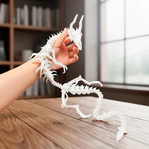 Декоративний скелет дракона рухомий дракон антистрес