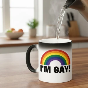 Філіжанка-хамелеон з написом "I'm gay" Філіжанка-хамелеон