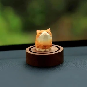 Дерев'яний ароматизатор на панель машини з котиком ароматизатор на панель машини