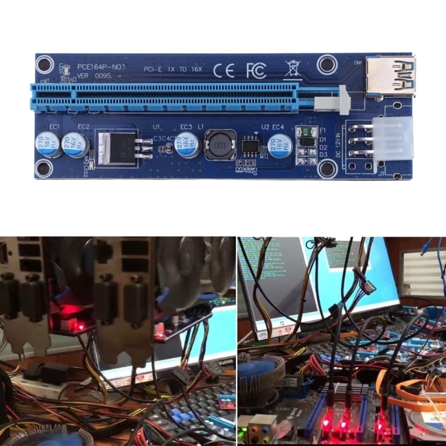 райзер pci-e 16x шлейф-подовжувач для відеокарти