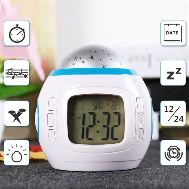 часы музыкальный проектор звездного неба