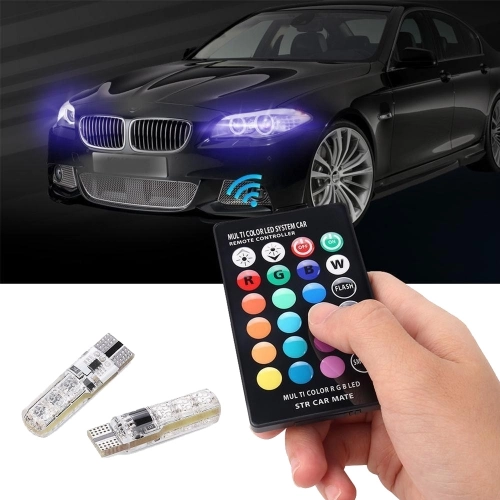 LED лампи габаритних вогнів з пультом ДУ rgb t10