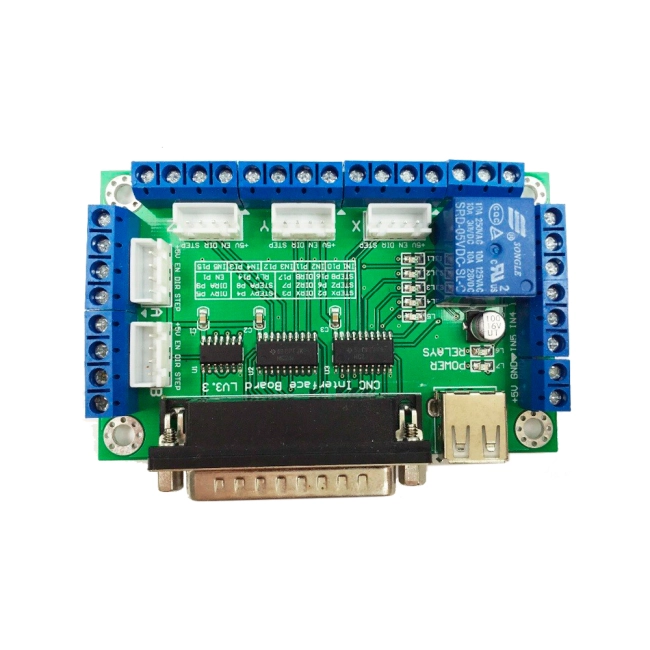 интерфейсная плата с опторазвязкой порта lpt