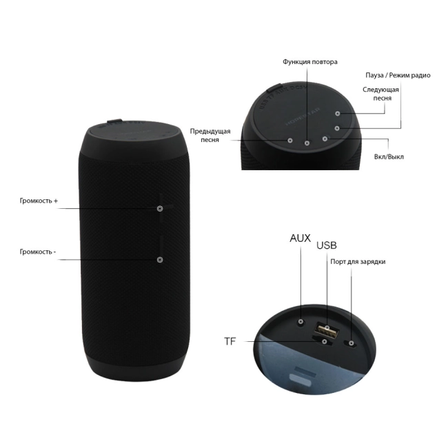 колонка портативна з bluetooth та з флешкою