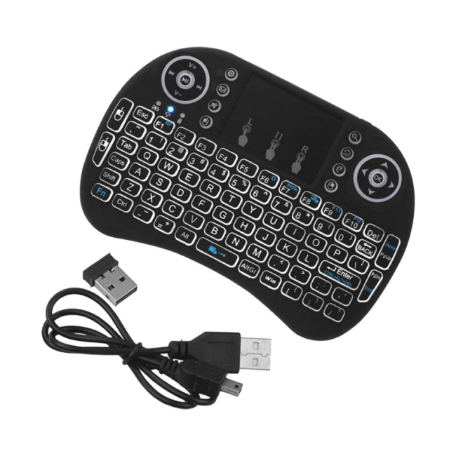 бездротова міні клавіатура з підсвіткою