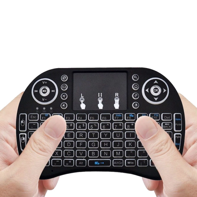 i8 бездротова міні клавіатура з тачпадом