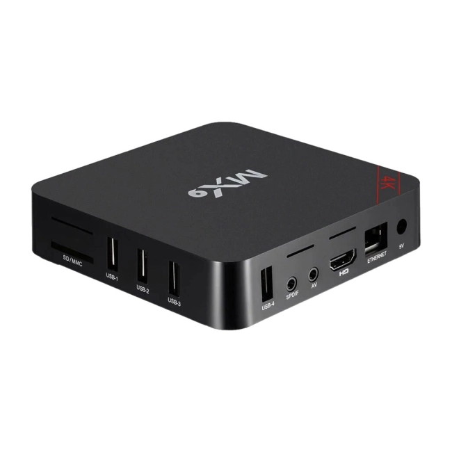 tv приставка android tv box mx9