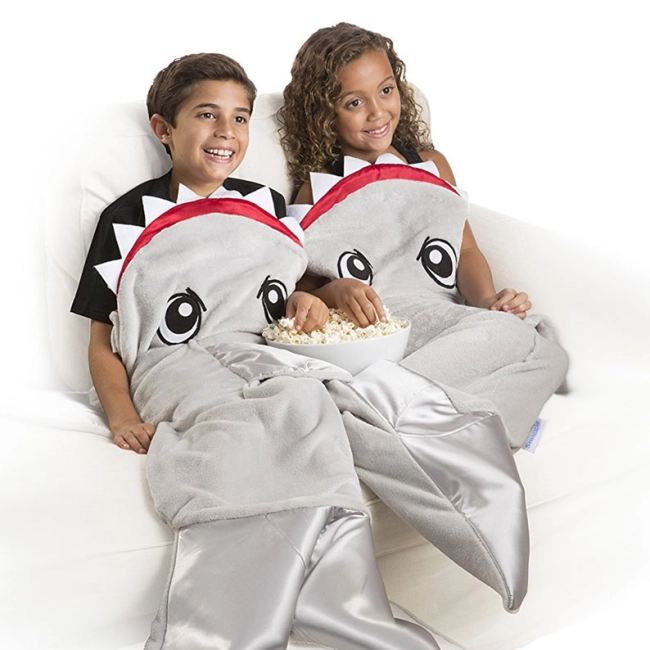 спальный мешок акула детский