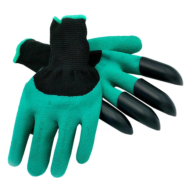 садові рукавички з кігтями