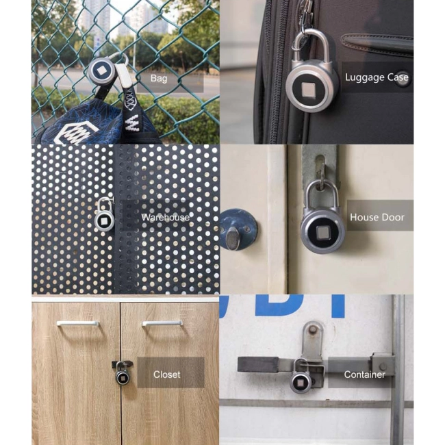 замок навісний з відбитком пальця