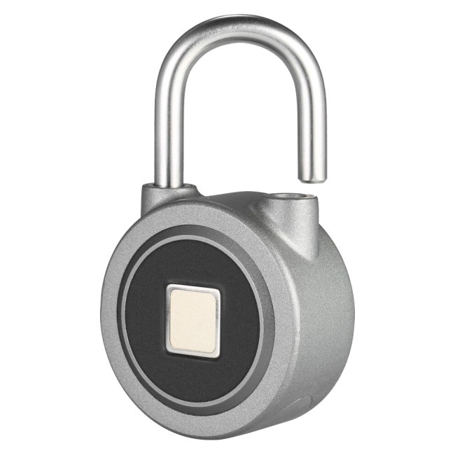 навісний замок зі сканером відбитка пальця