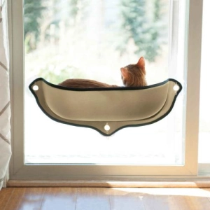 Гамак для кота на окно с присосками (оконная лежанка для котов) гамак для кота на окно