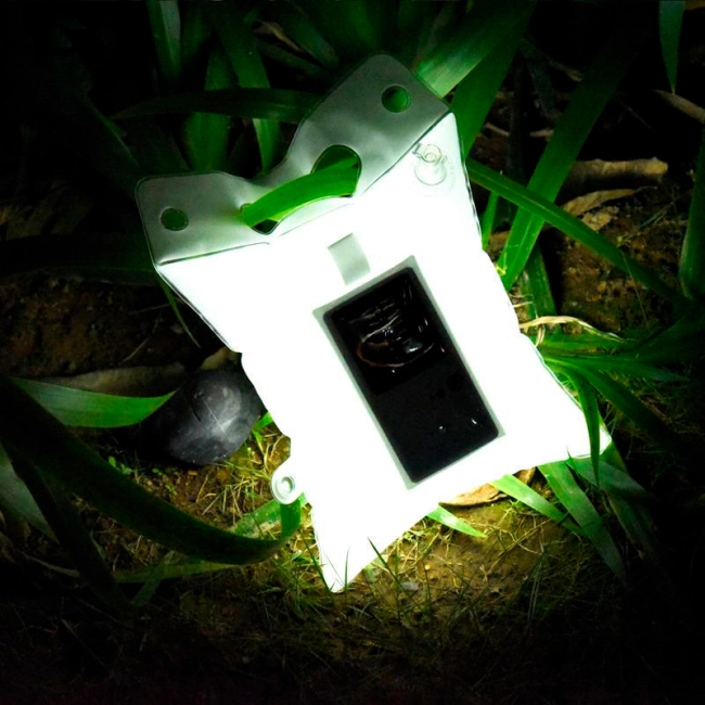 надувний ліхтар на сонячній батареї