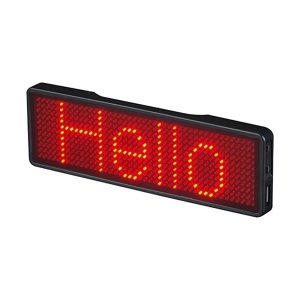 электронный бейдж с бегущей строкой