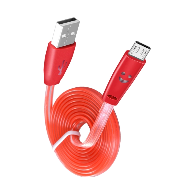 micro usb кабель светодиодный