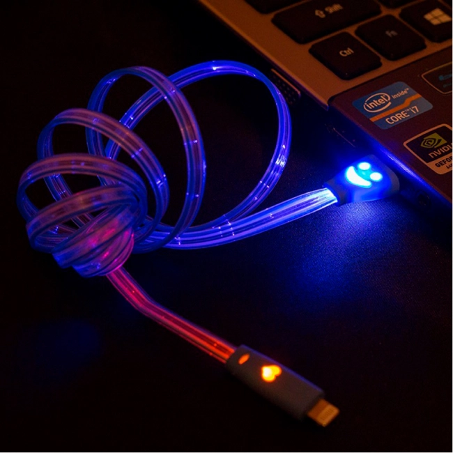 светящийся micro usb шнур