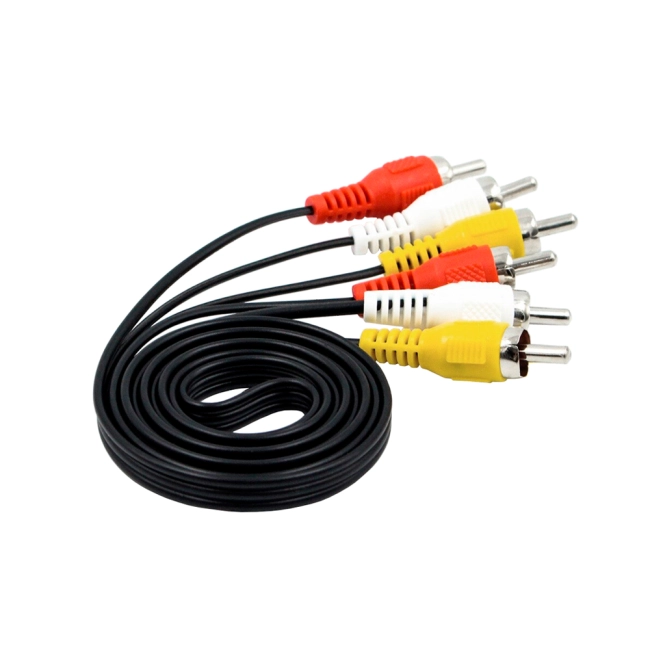 аудіо шнур 3 rca на 3 rca