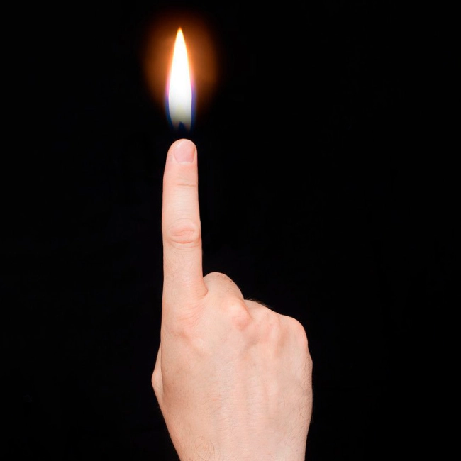 вогонь із пальців фокус