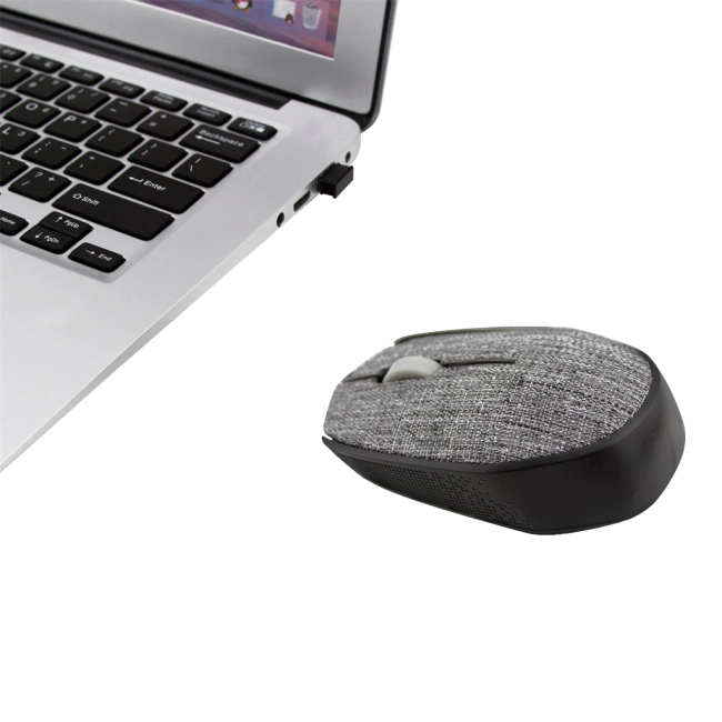 миша з тканинним покриттям