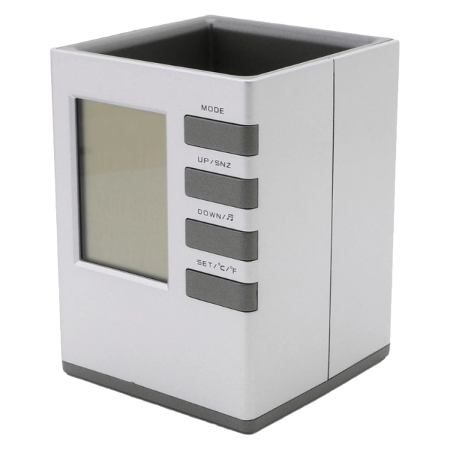 підставка для ручок з годинником