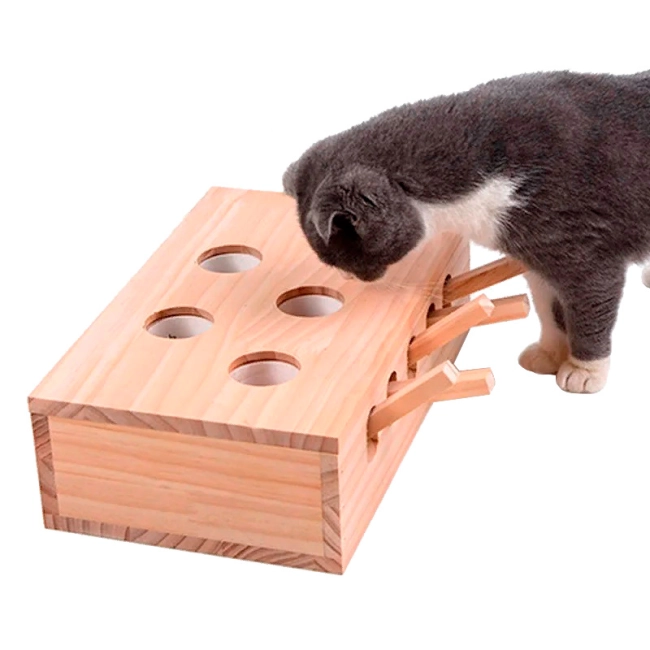 деревянная игра для кошек