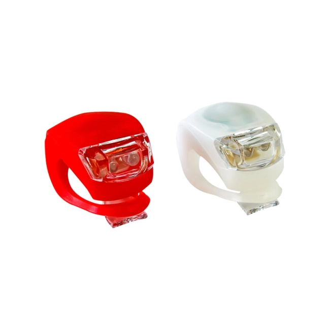 фонари велосипедные силиконовые led light set 2шт