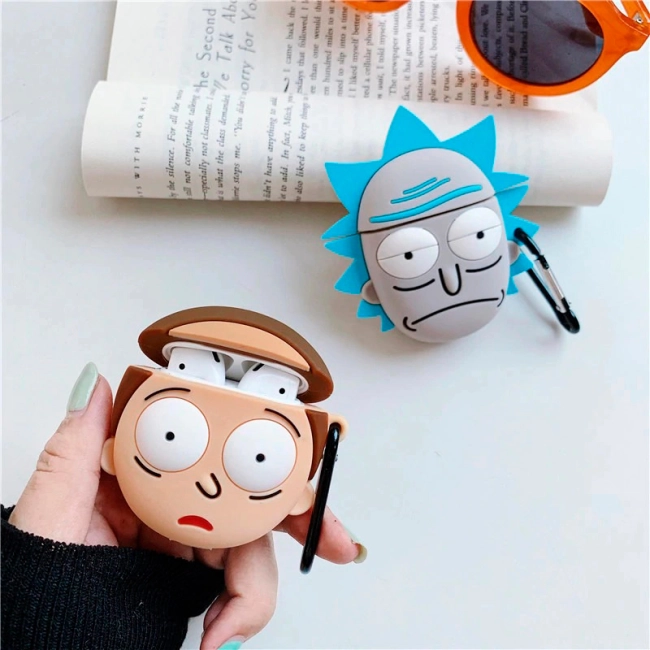 чохол рік для airpods.чохол морті для airpods