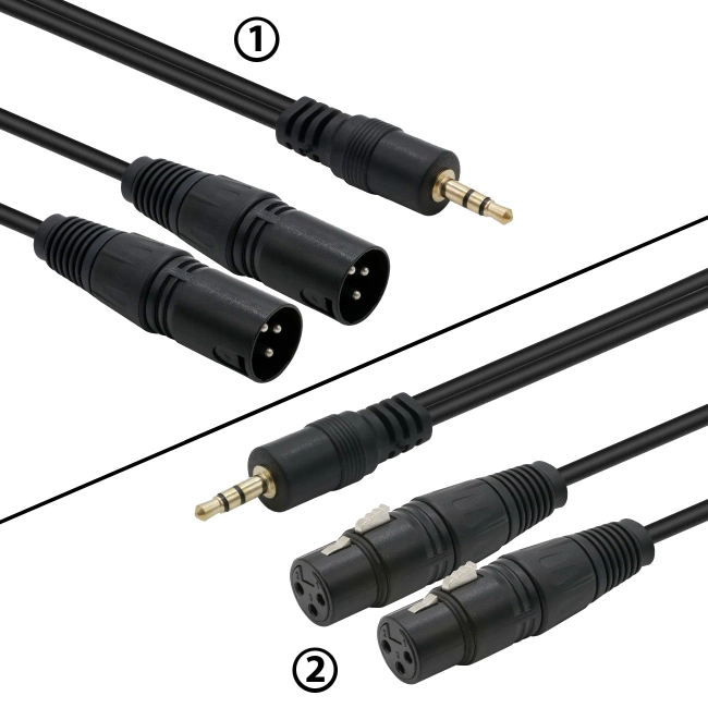 аудіо кабель на 2 xlr