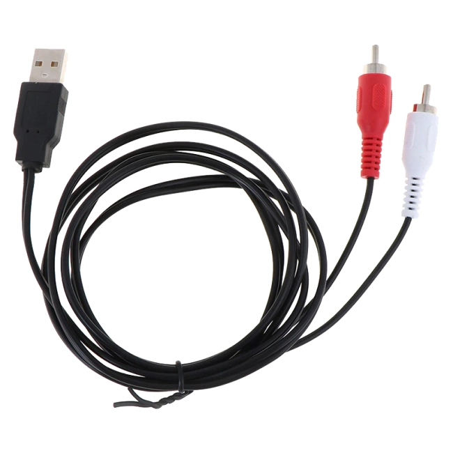 кабель USB на 2 RCA