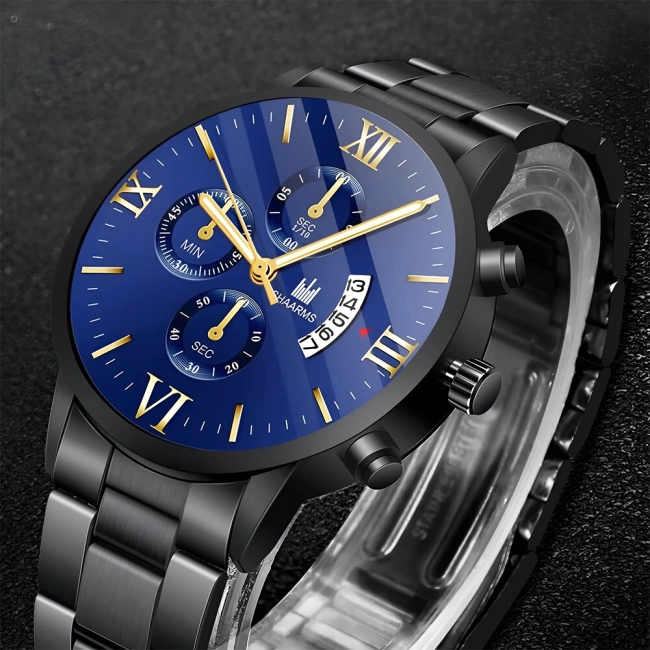 чоловічий годинник з сітчастим ремінцем