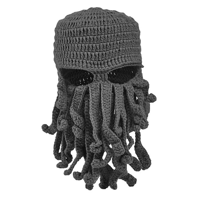 шапка в'язана восьминіг