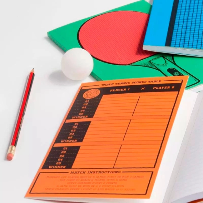 блокноты для тенниса