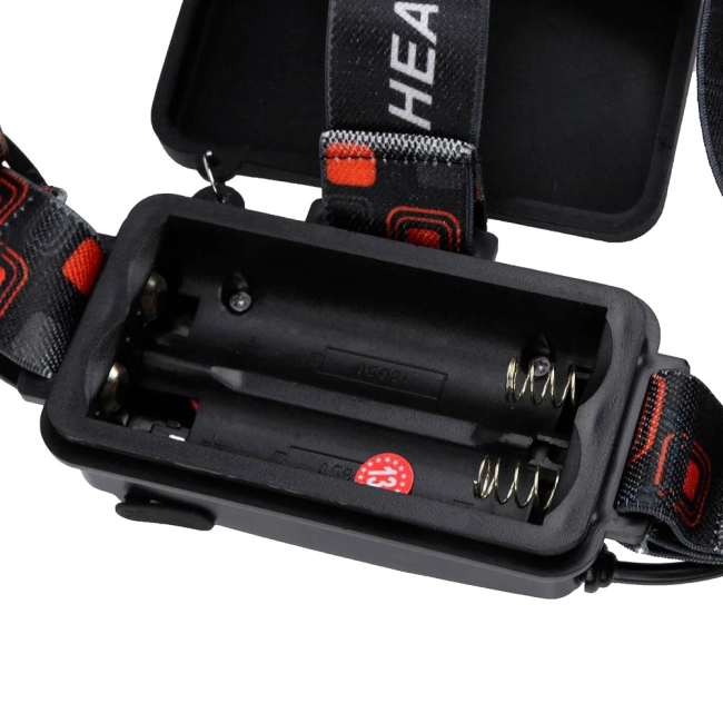 ліхтар налобний з акумулятором rj-3000