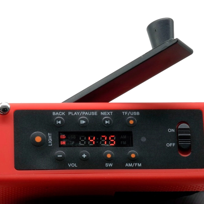 динамо радіоприймач із сонячною батареєю