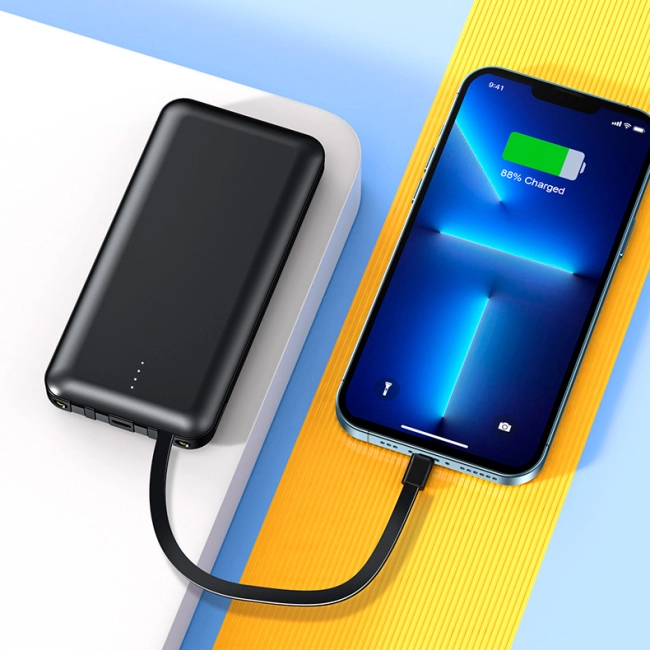 повербанк со встроенными проводами