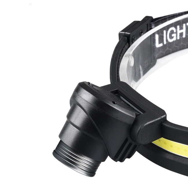 ліхтар налобний, що заряджається