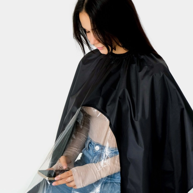 пеньюар з віконцем для перукарні