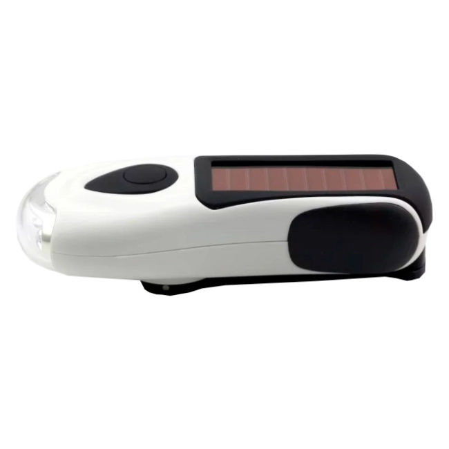 ліхтар динамо із сонячною батареєю