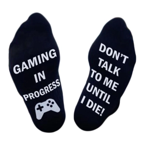 чоловічі шкарпетки з написом