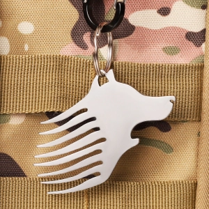 расческа брелок волк