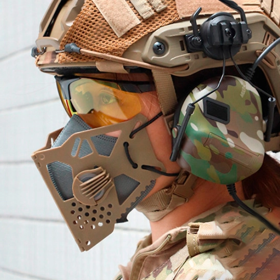 маска тактична на пів обличчя