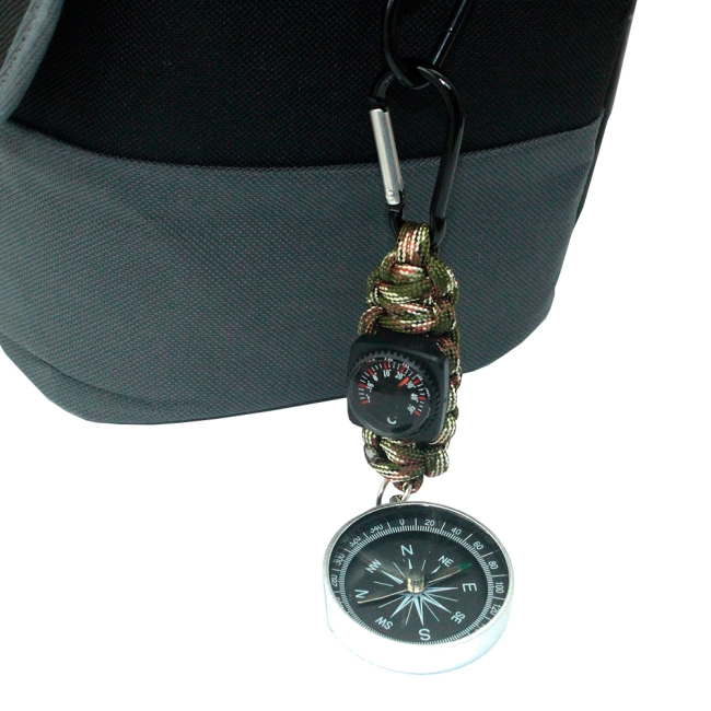 брелок-компас із термометром