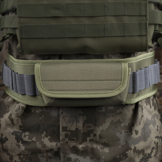 тактический пояс для патронов с сумкой