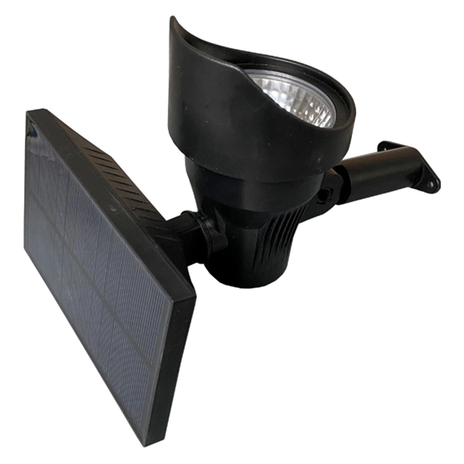 обертовий світильник на сонячній батареї в саду