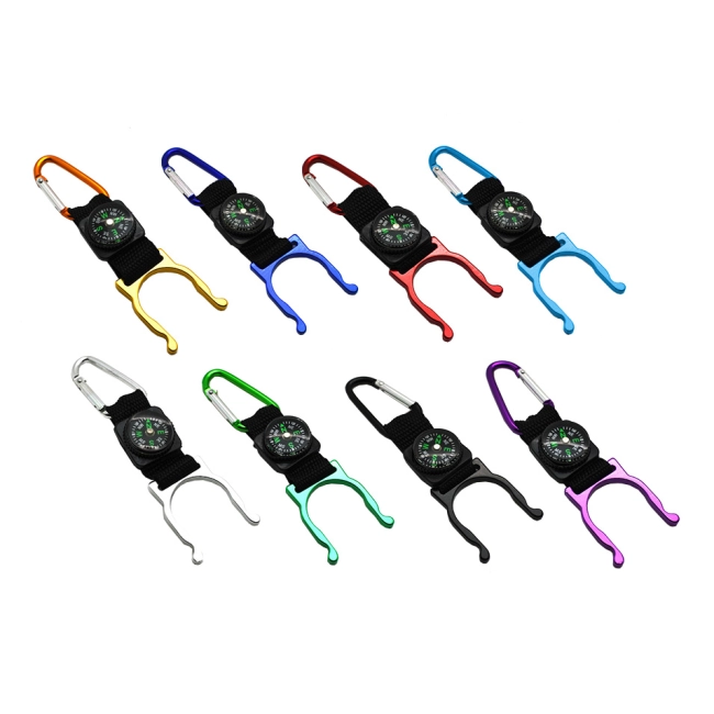 карабин-компас с держателем для воды